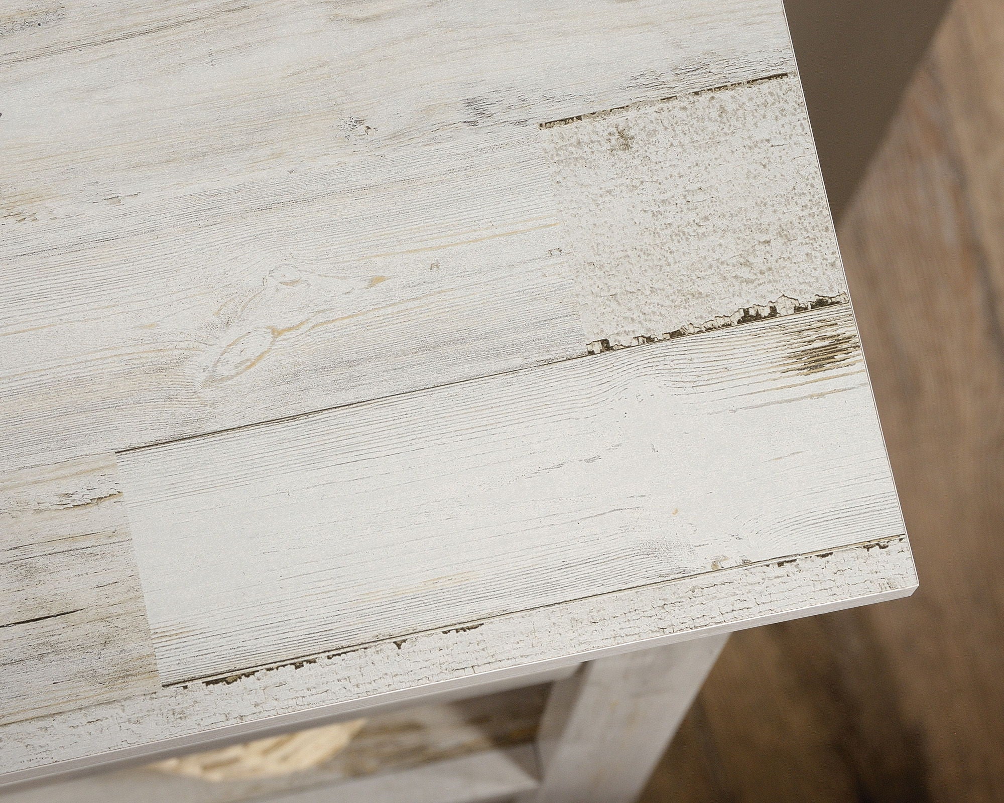 5-Shelf Bookcase in White Plank