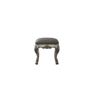 ACME Dresden - Vanity Stool - Vintage Bone White & PU | Meri Furniture