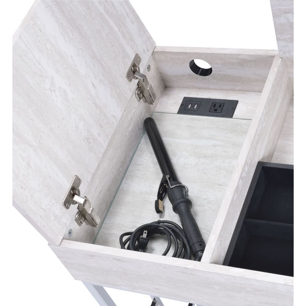 ACME Saffron - Vanity Desk | Meri Furniture