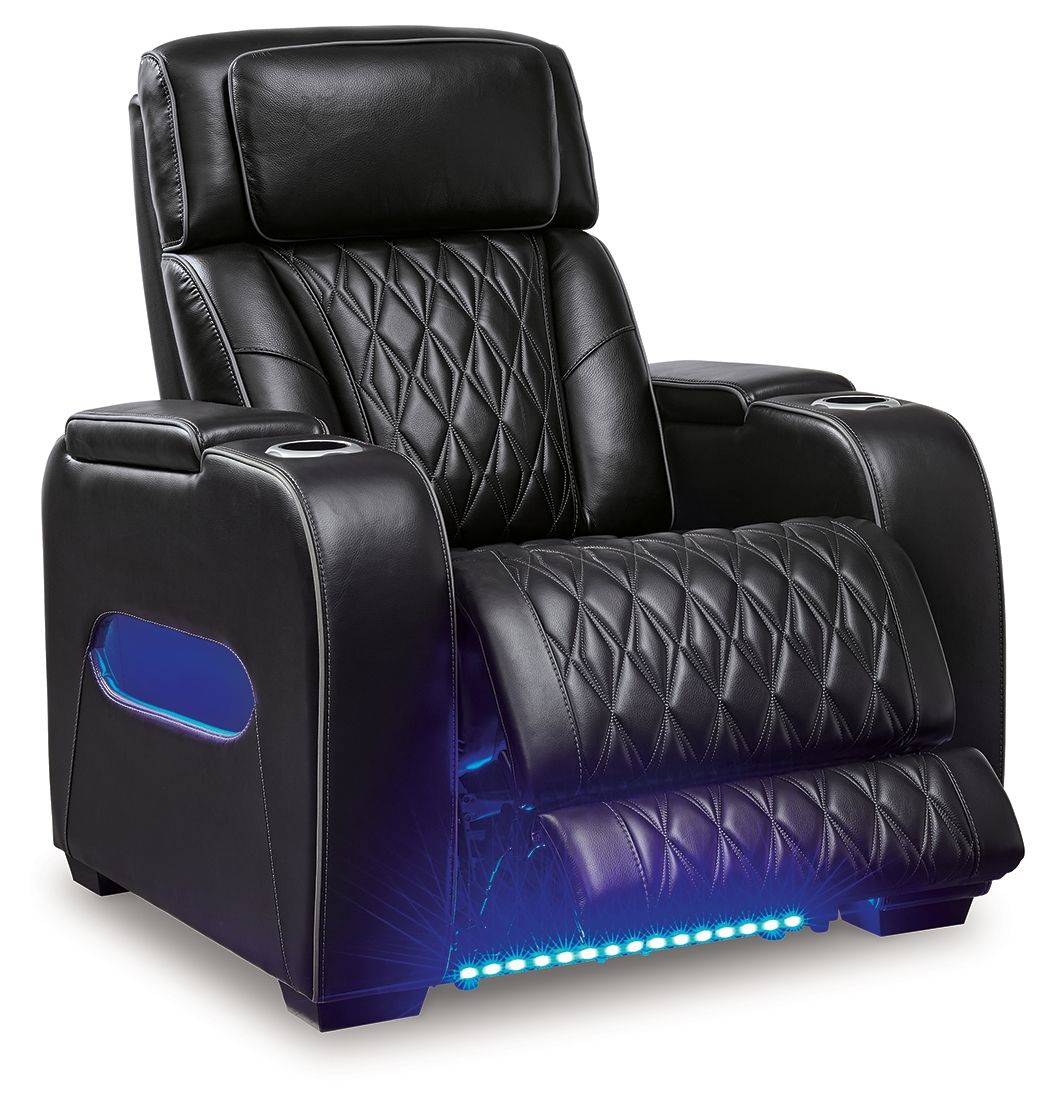 Signature Design by Ashley® Boyington - Power Recliner/Adj Headrest | Meri Furniture