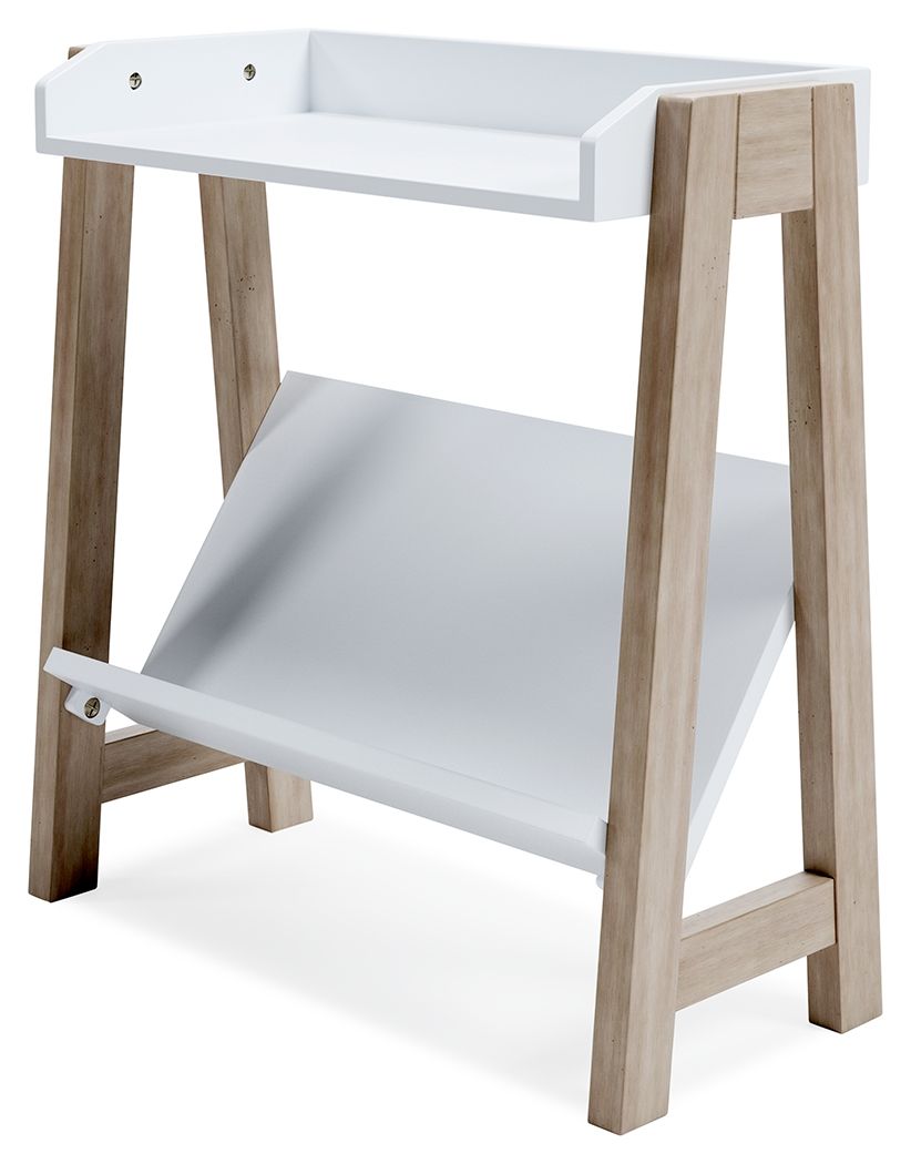 Ashley Furniture Blariden - White / Tan - Small Bookcase | Meri Furniture