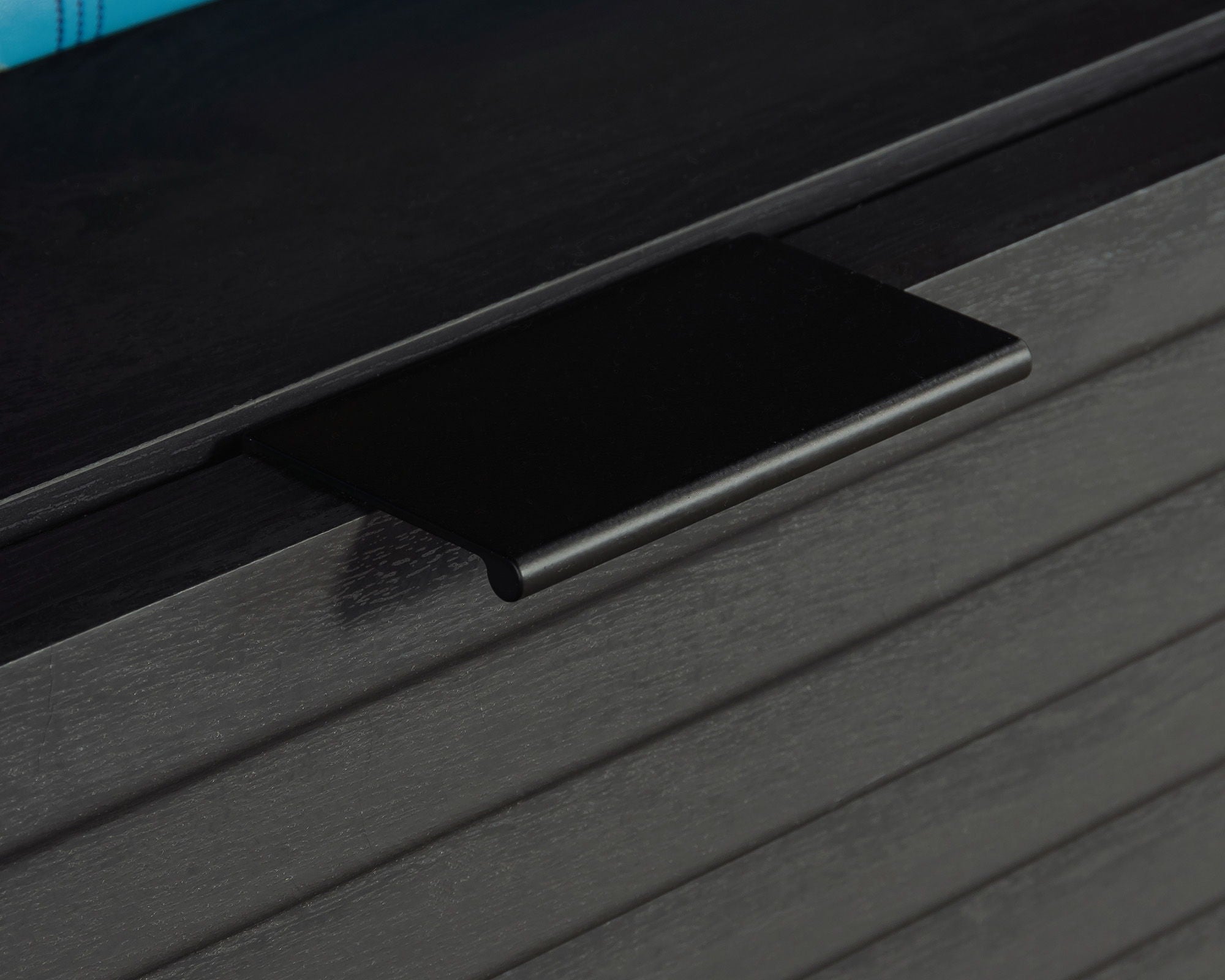 TV Credenza with Drawers in Raven Oak