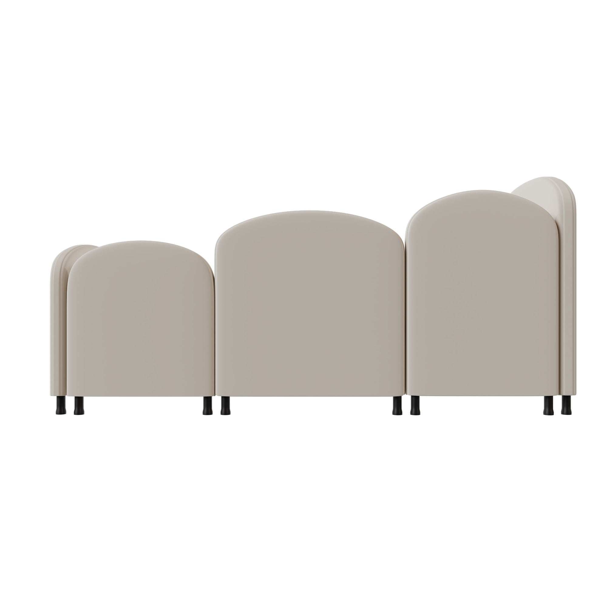 Modern Velvet Upholstered Daybed With Additional Bed Frame