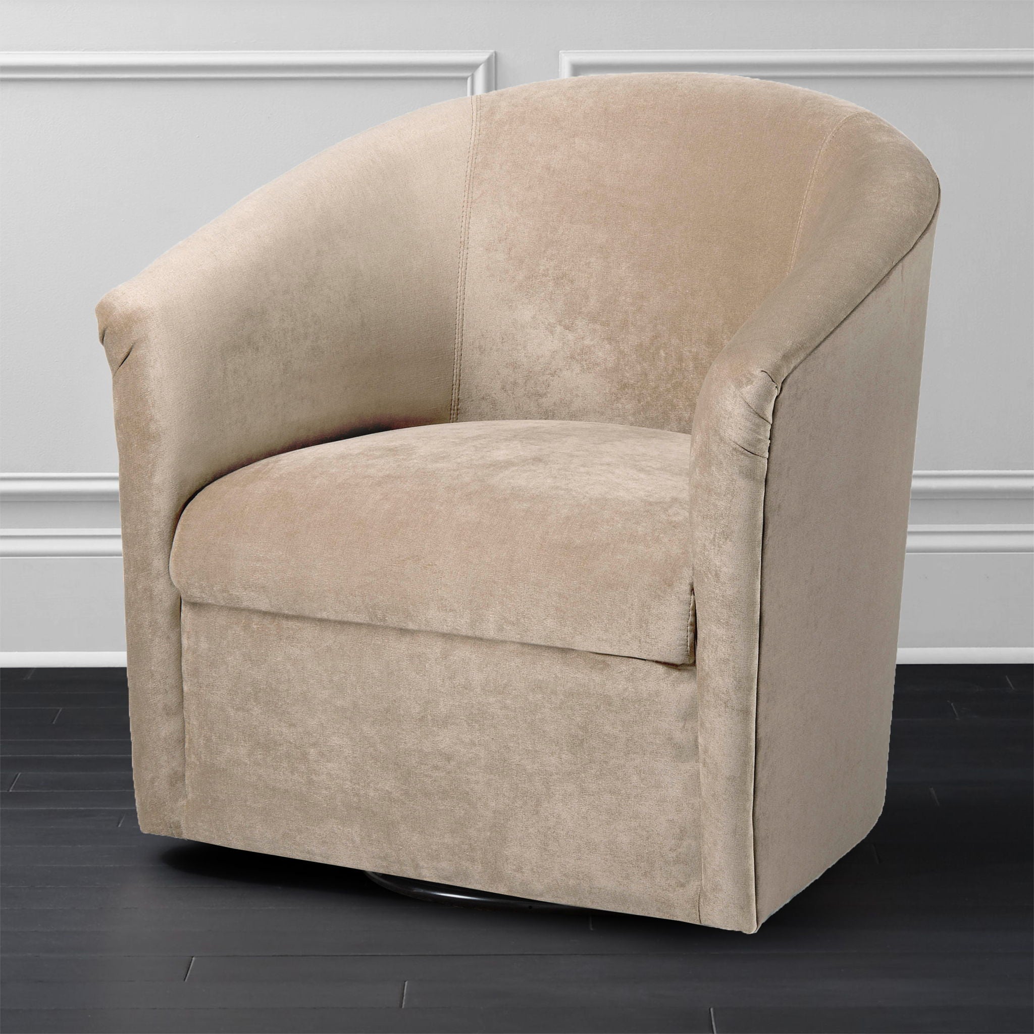 Eden - Swivel Chair With Microfiber Upholstery And Hardwood Frame