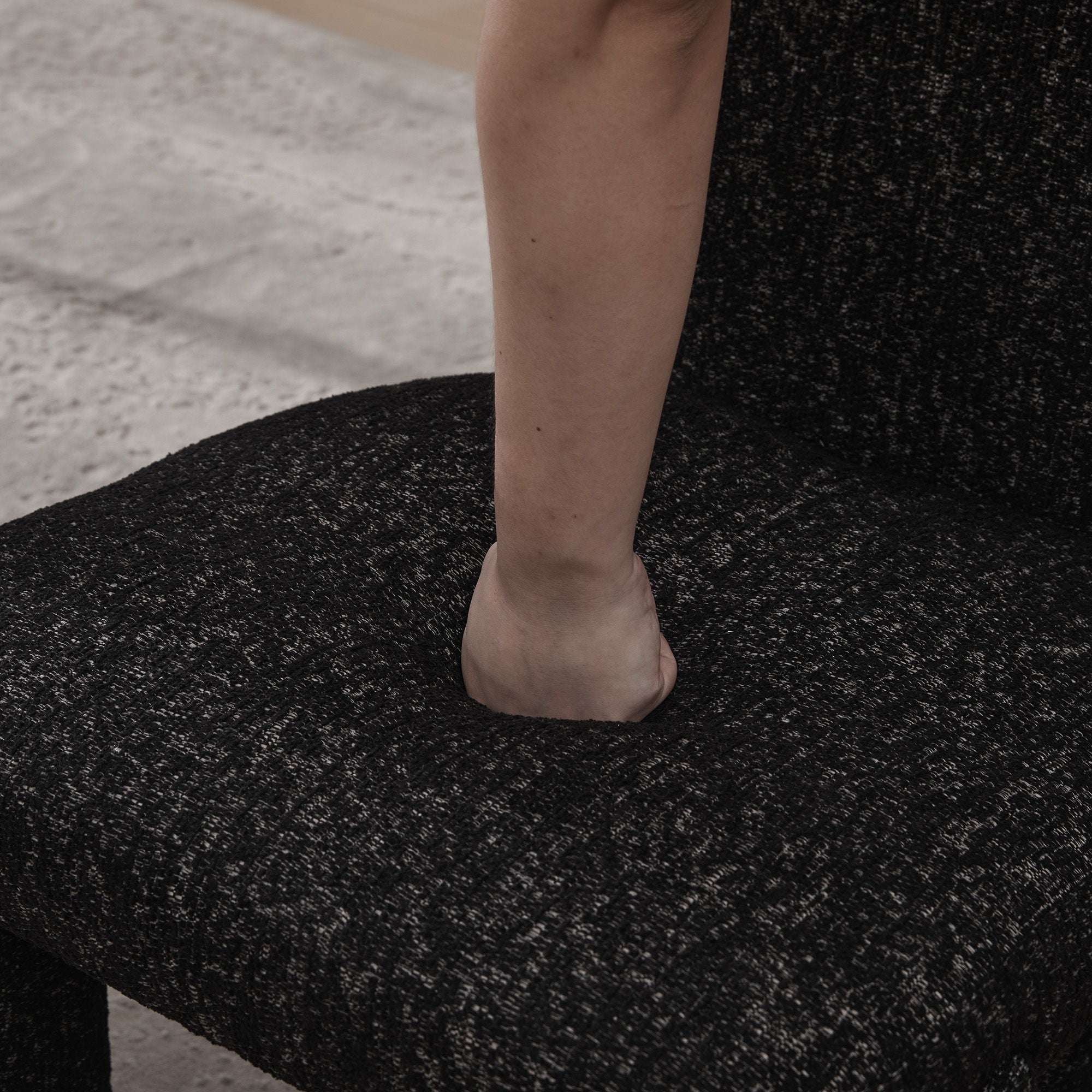 Armless Curved Back Accent Chairs