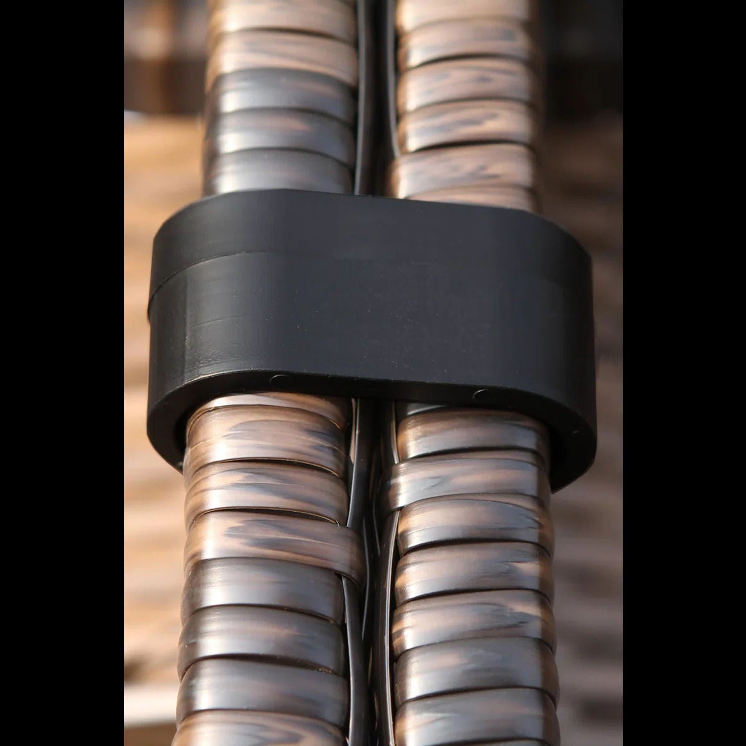 Modern Patio Wicker Loveseat With Cushions