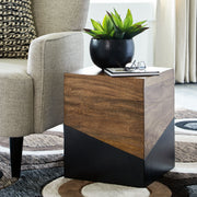 Ashley Furniture Trailbend - Brown / Gunmetal - Accent Table | Meri Furniture