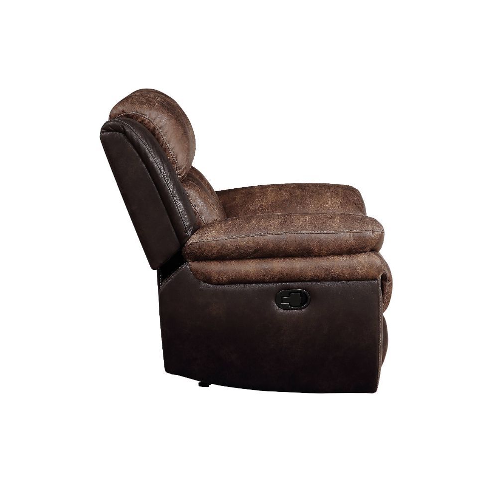ACME Jaylen - Sofa - Toffee & Espresso Polished Microfiber | Meri Furniture