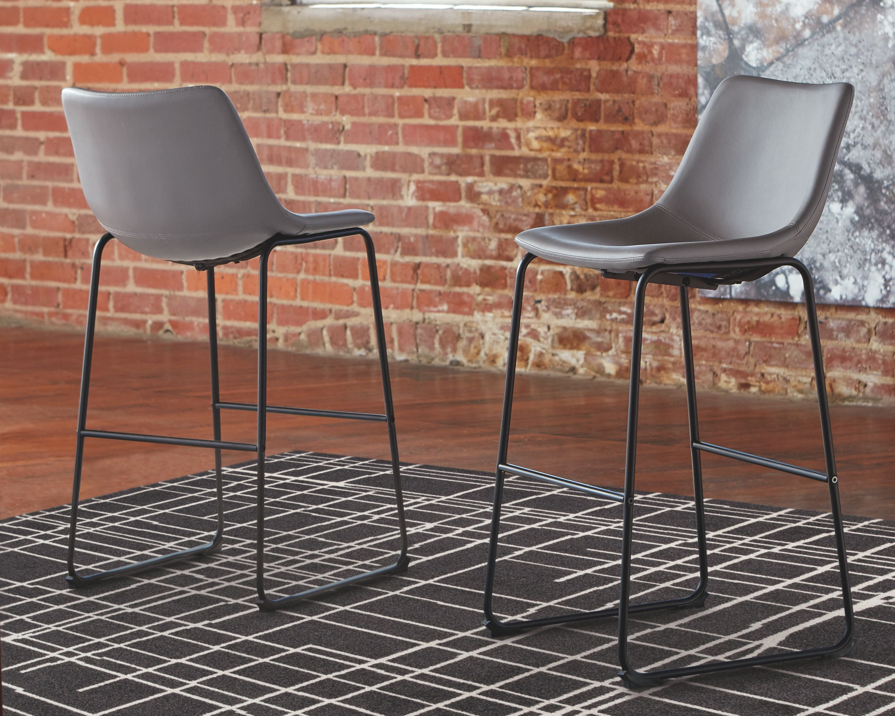 Signature Design by Ashley® Centiar - Upholstered Barstool (Set of 2) | Meri Furniture