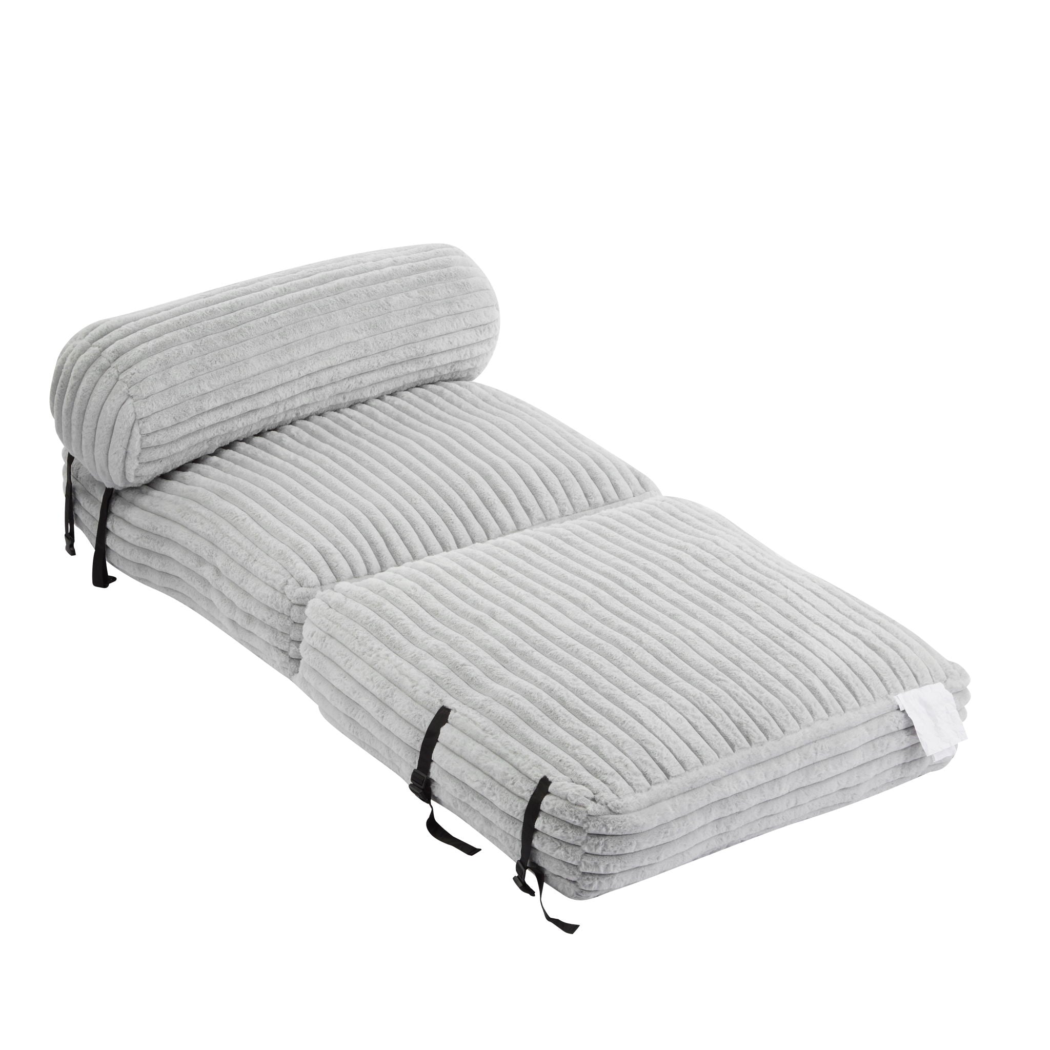 Latina - Indoor Foldbable Bean Bag Lounge Chair - Light Gray