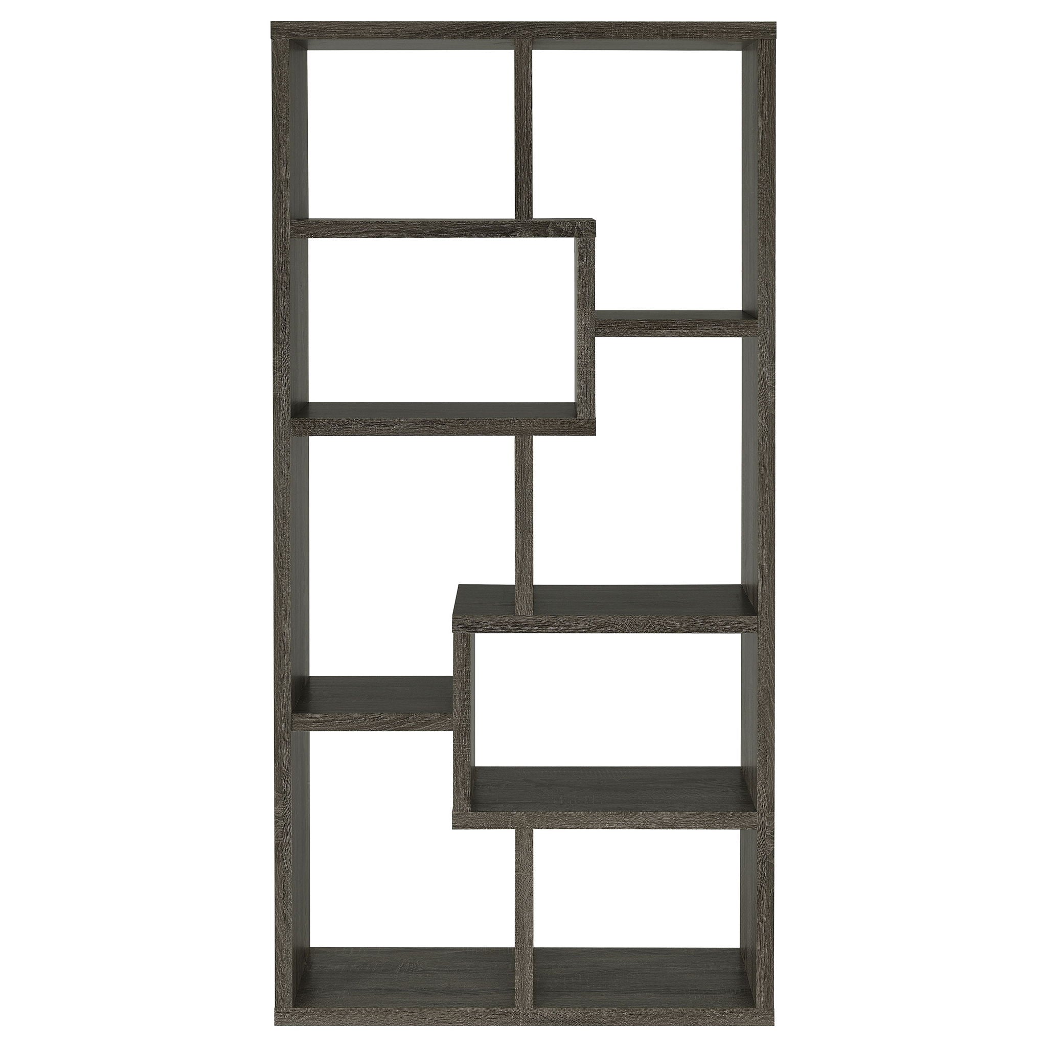8 Shelf Geometric Bookcase