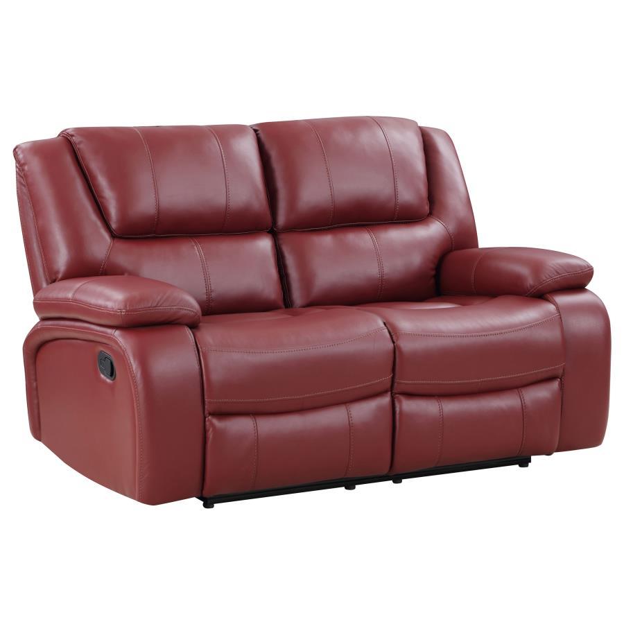 Coaster Fine Furniture Camila - Upholstered Motion Reclining Loveseat | Meri Furniture