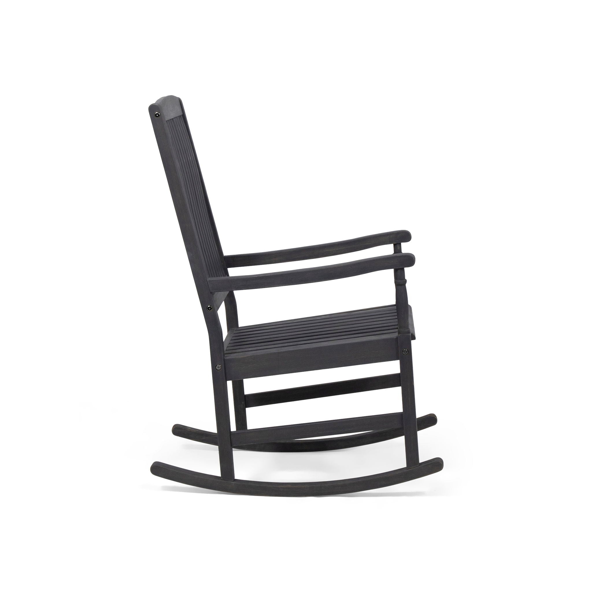 Muse - Outdoor Acacia Rocking Chair With Slat Design - Teak