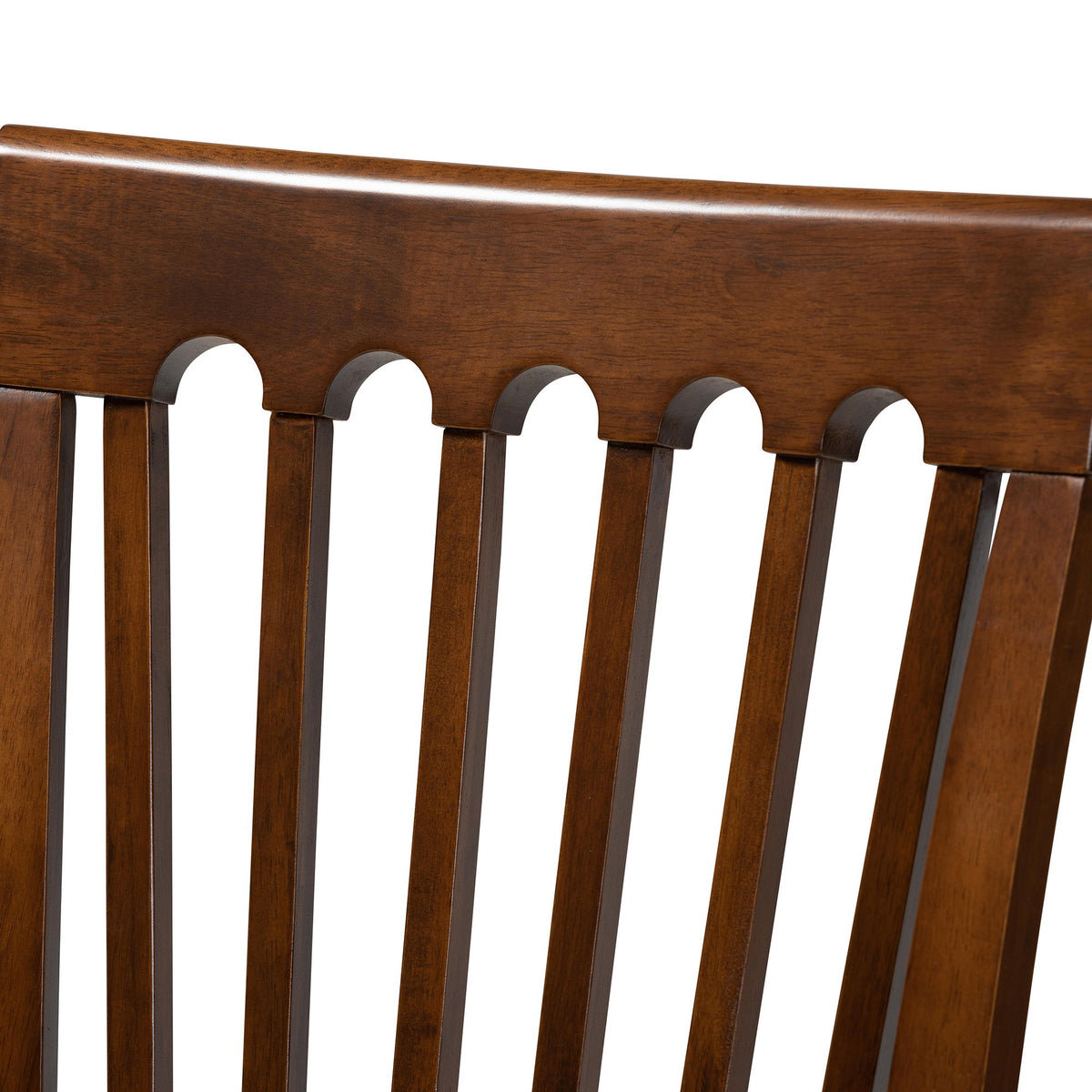 Minette Modern and Contemporary Grey Fabric Upholstered and Walnut Brown Finished Wood 6-Piece Dining Set