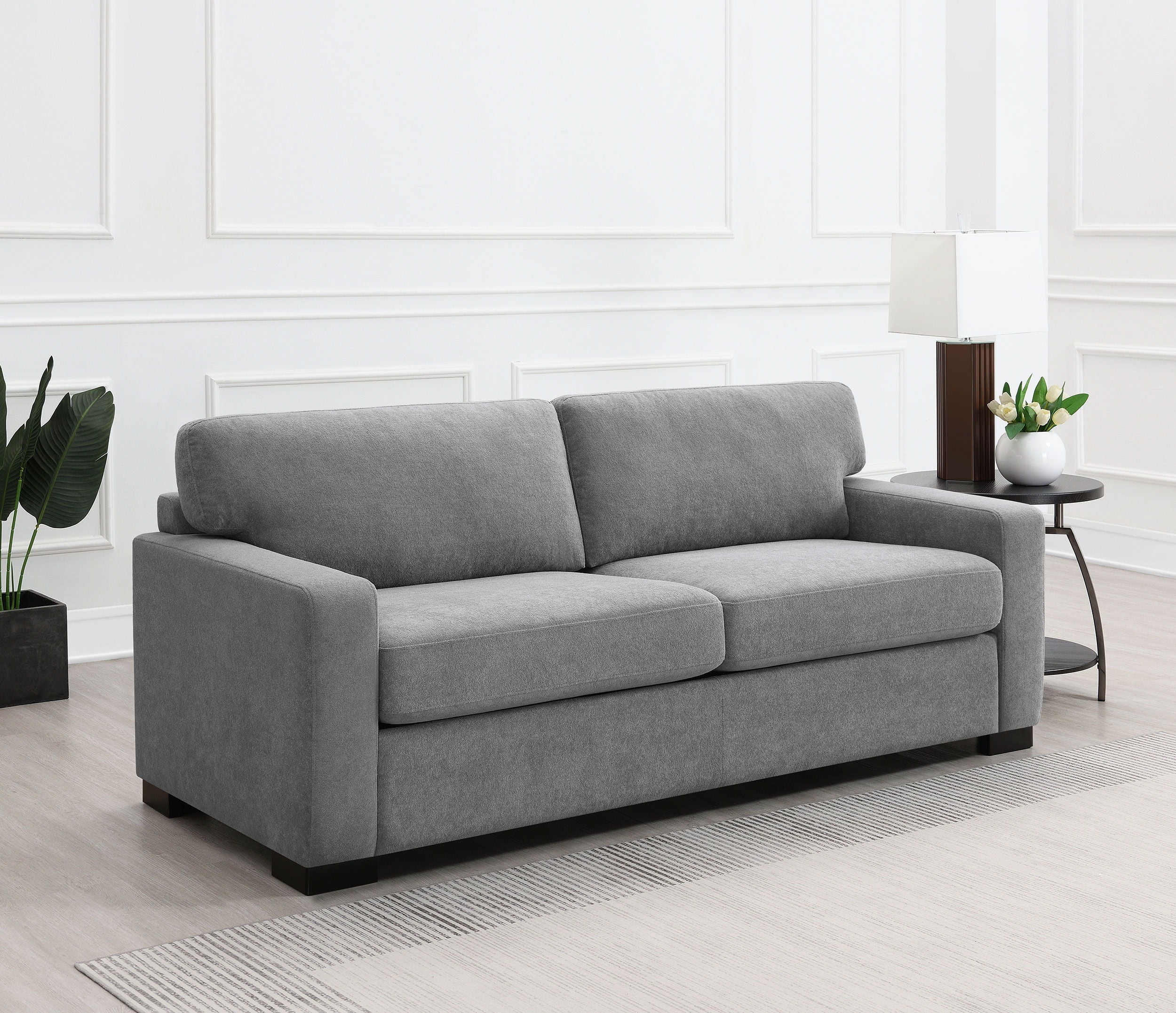 Coaster Fine Furniture Simpson - Upholstered Sofa Sleeper With Queen Mattress - Gray | Meri Furniture