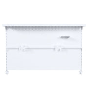 Clamp On Desk Pegboard With Single Monitor Stand