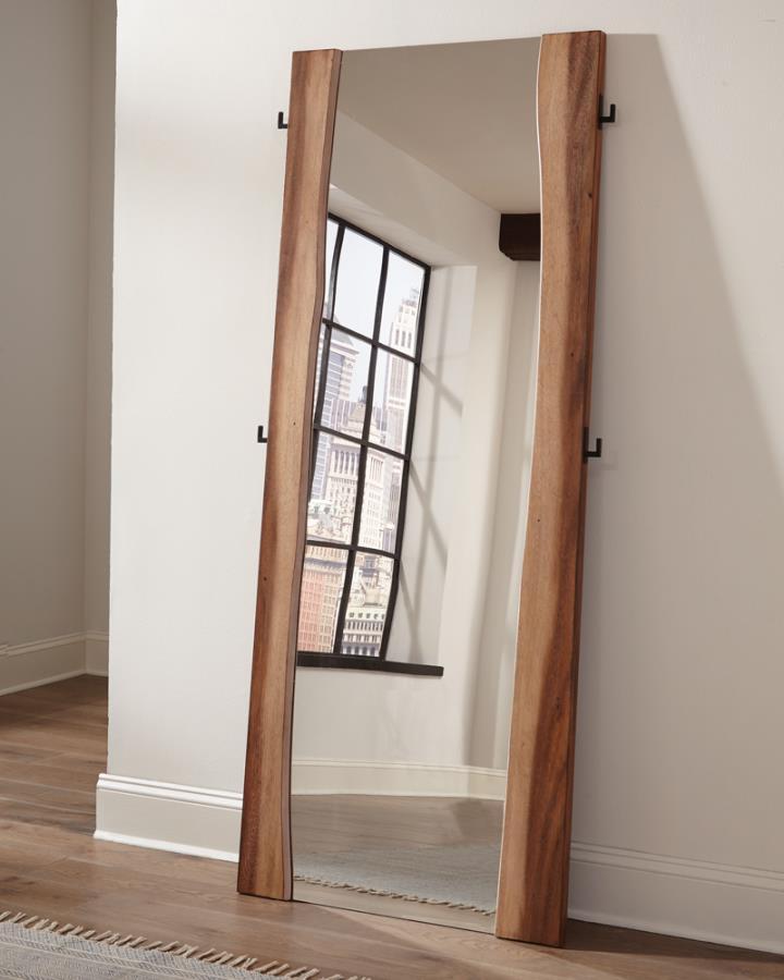 Coaster Fine Furniture Winslow - Standing Floor Mirror - Smokey Walnut | Meri Furniture