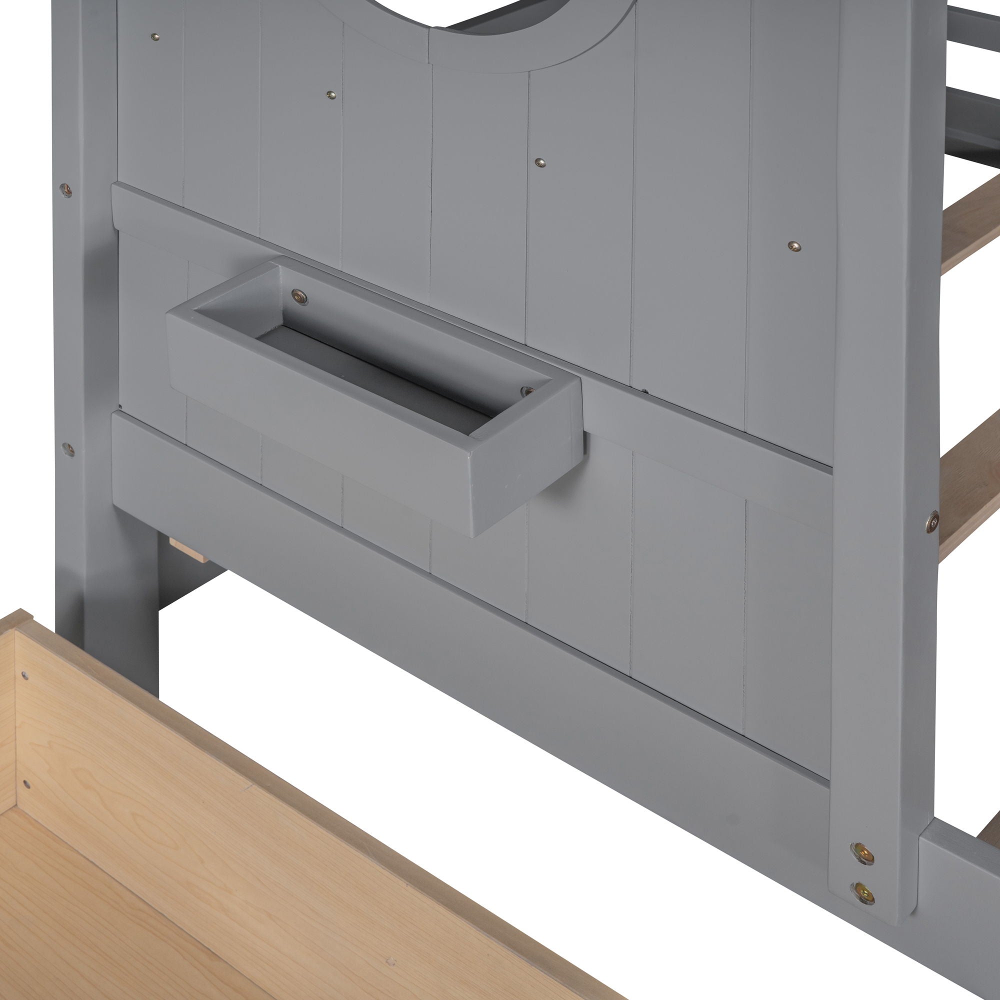 Modern Design House Bed With Storage Shelf