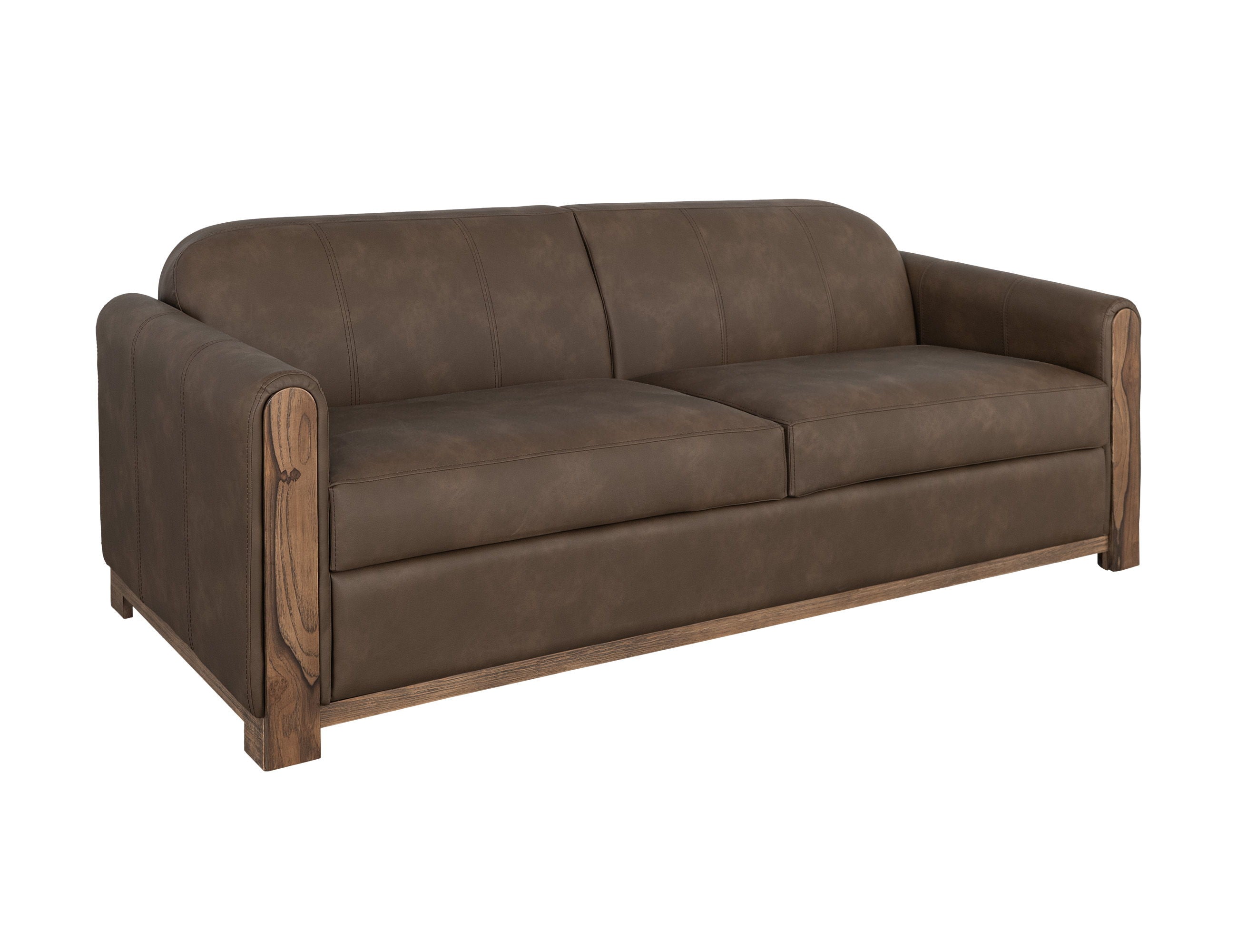 International Furniture Direct Balam - Loveseat - Brown | Meri Furniture