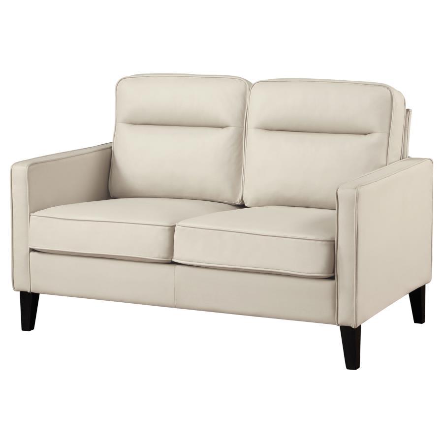 Coaster Fine Furniture Jonah - Upholstered Track Arm Loveseat | Meri Furniture