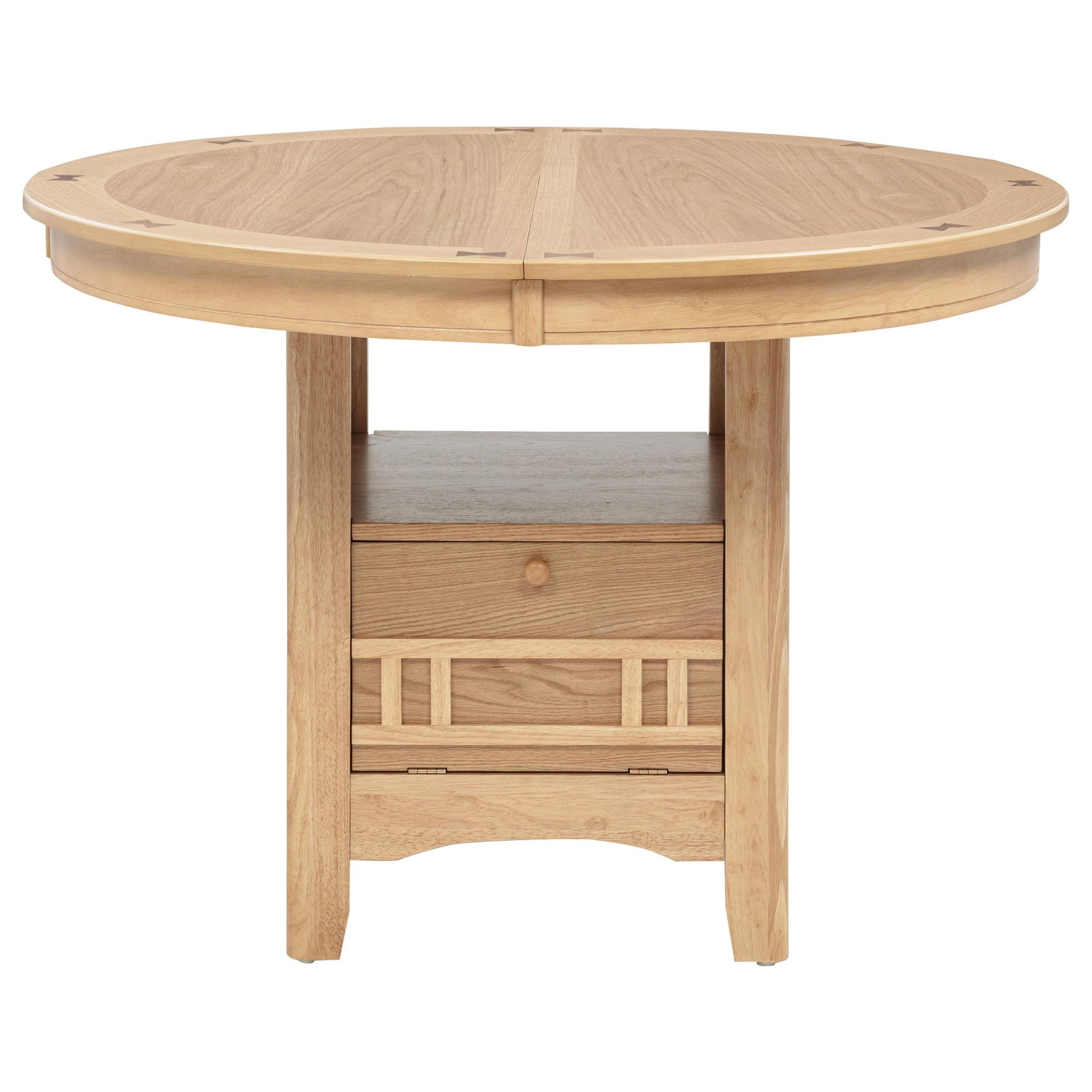 Lavon Oval 60-inch Wood Extension Leaf Dining Table Light Oak