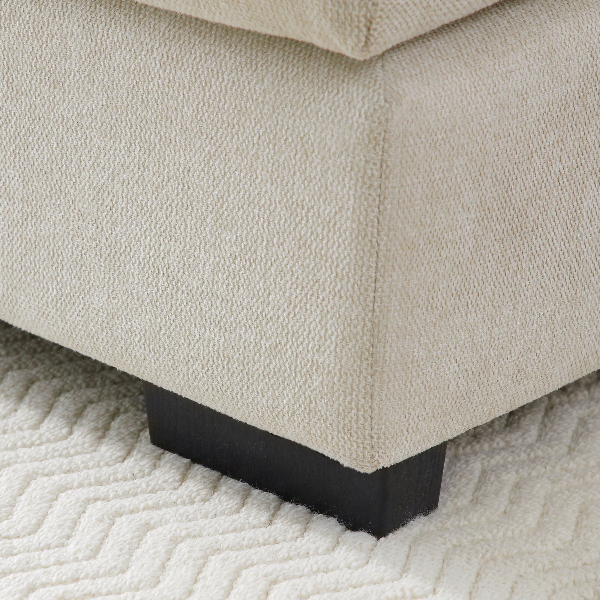 Contemporary U Shaped Sofa With Console And Cupholders