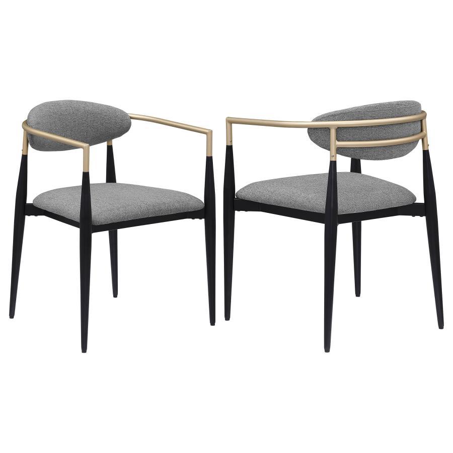 Coaster Fine Furniture Alexis - Fabric Upholstered Dining Arm Chair (Set of 2) | Meri Furniture