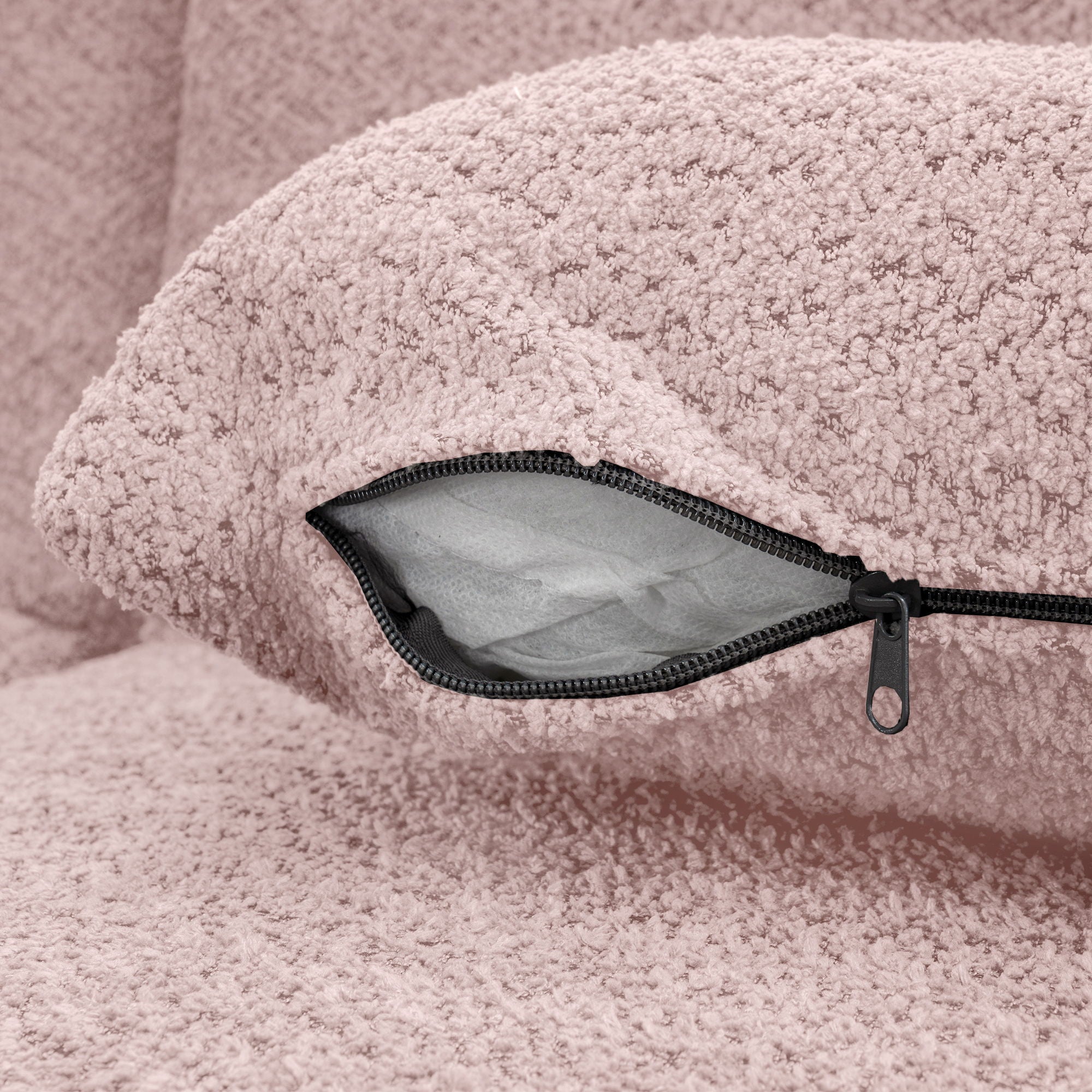 Upholstered Sofa Free Combined Sofa Couch With 2 Chaise Lounge And Five Back Pillows For Living Room