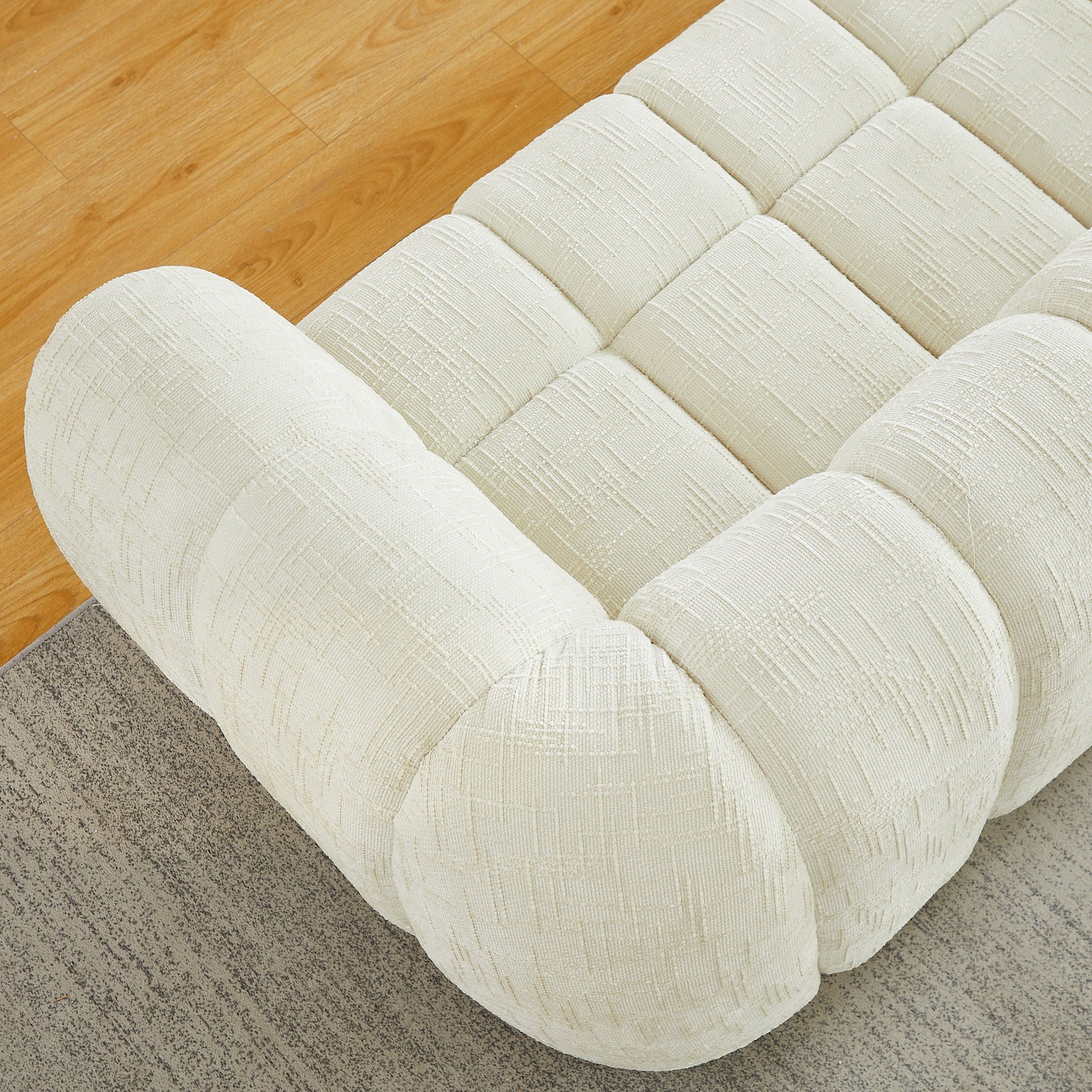 Quilted Cloud Sofa, Three-Seater - Beige