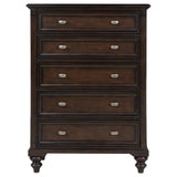 Andover - 5-Drawer Chest Of Drawers - Dark Oak