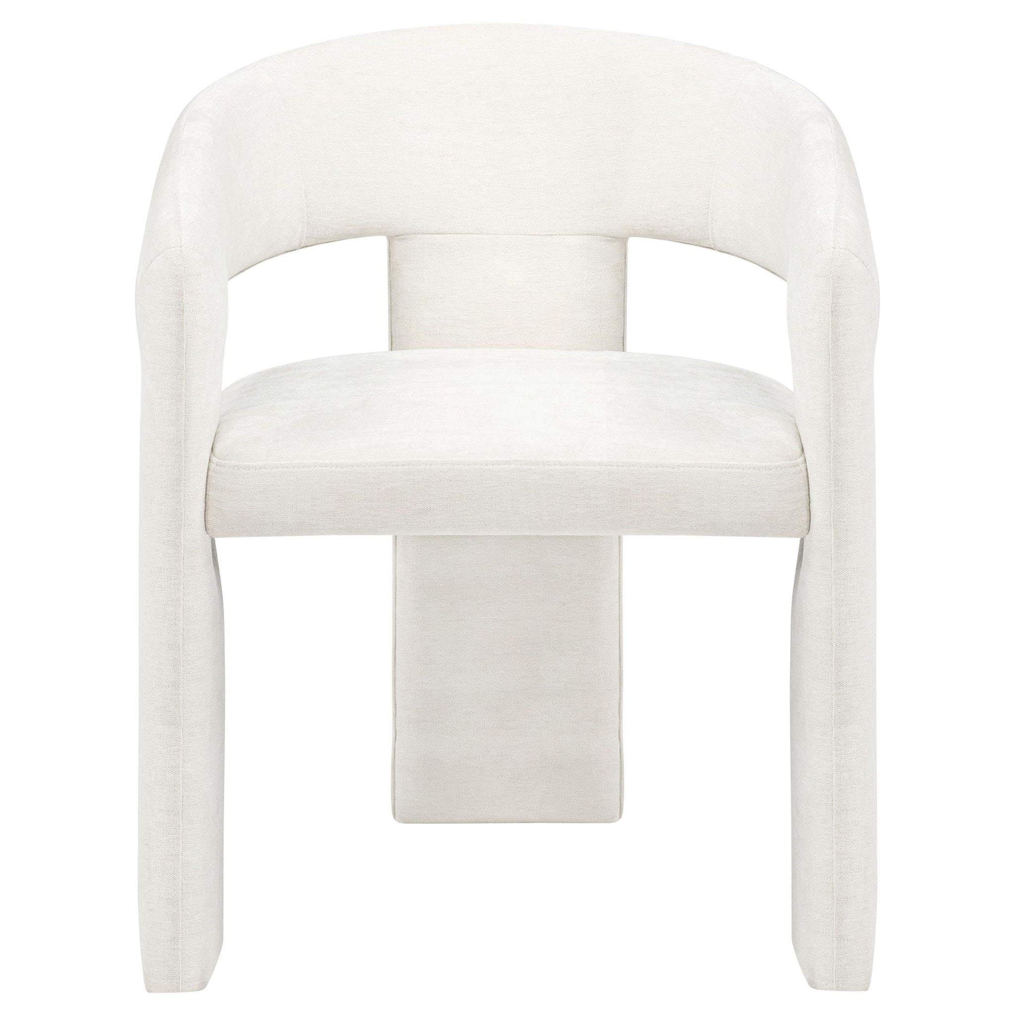 Carlow Upholstered Dining Arm Chair White (Set of 2)