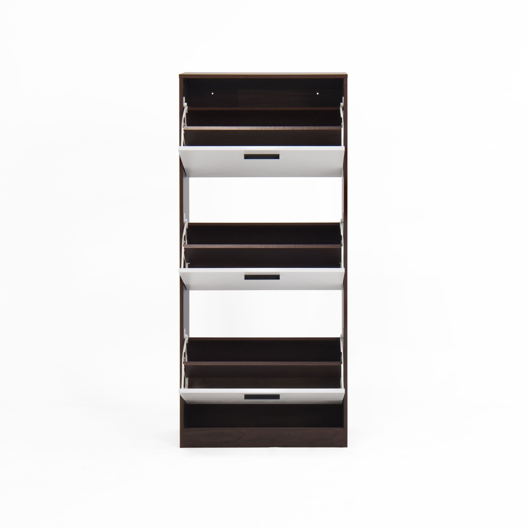 Modern Freestanding Shoe Storage Cabinet With 3 Flip Drawers