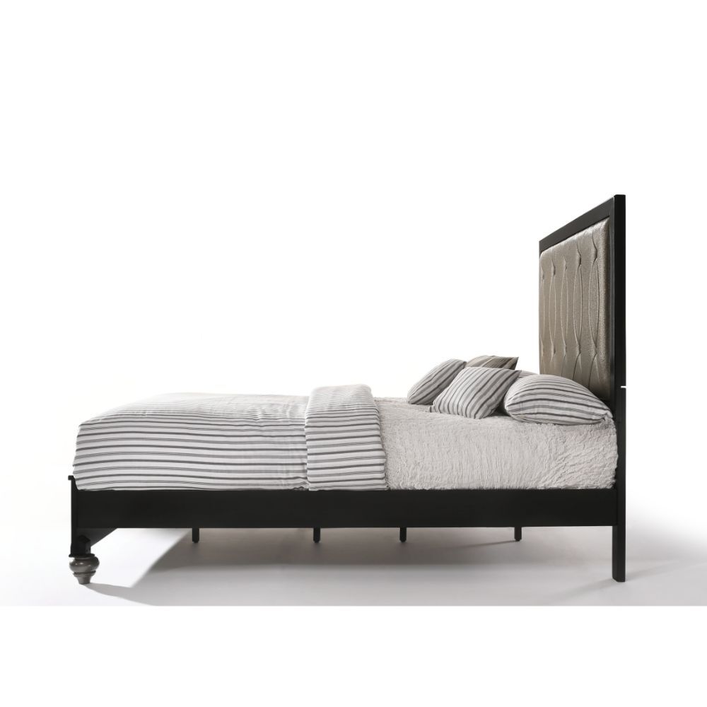 ACME Ulrik - Eastern King Bed - Copper & Black | Meri Furniture