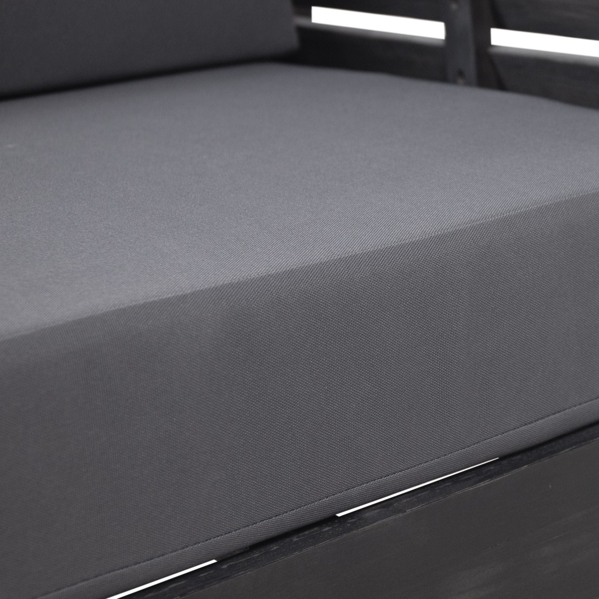 Acacia Wood Loveseat And Coffee Table Set With Cushions