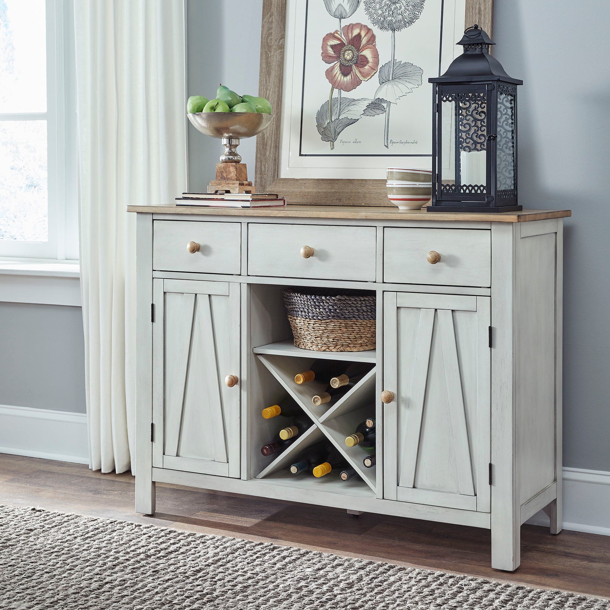Liberty Furniture Lindsey Farm - Server | Meri Furniture