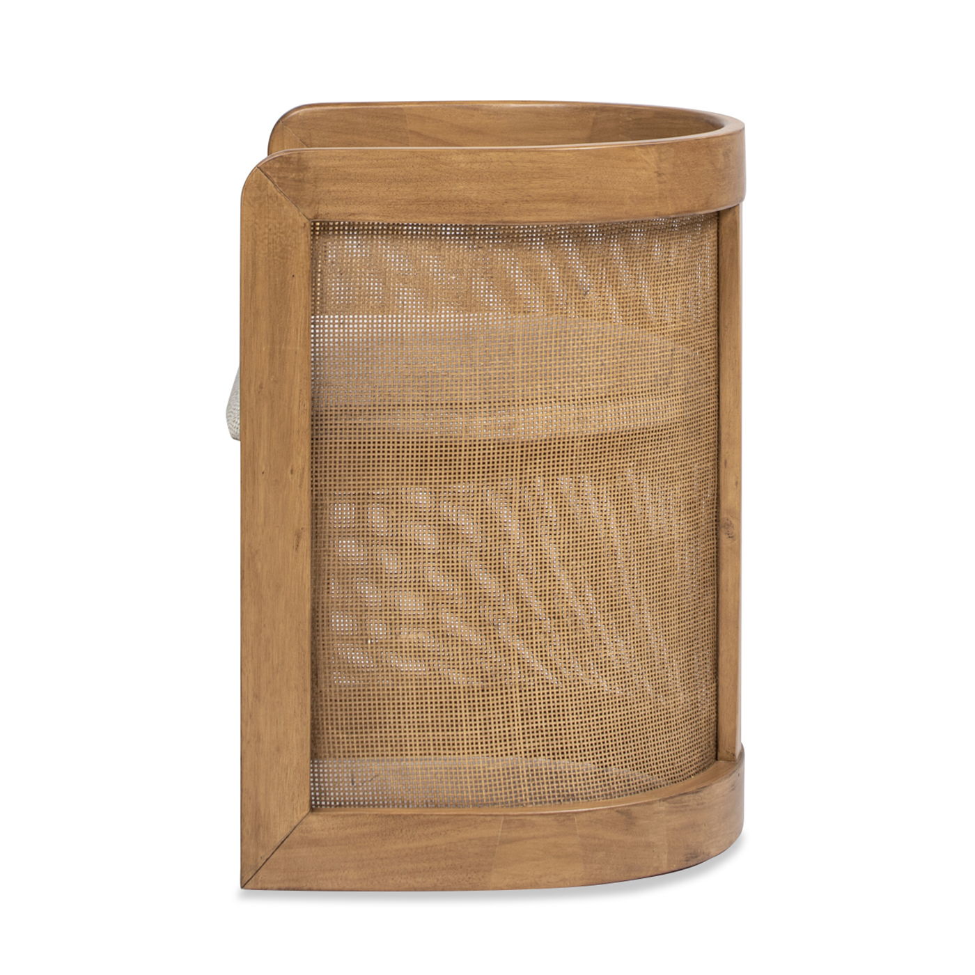 Lilith - Curved Upholstered Dining Chair, Stain Resistant High - White Pepper