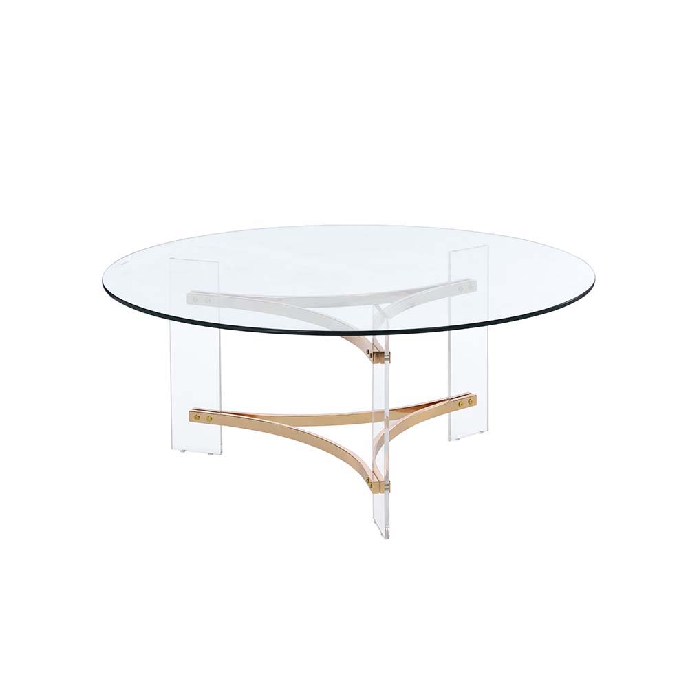 ACME Sosi - Coffee Table - Gold Finish | Meri Furniture