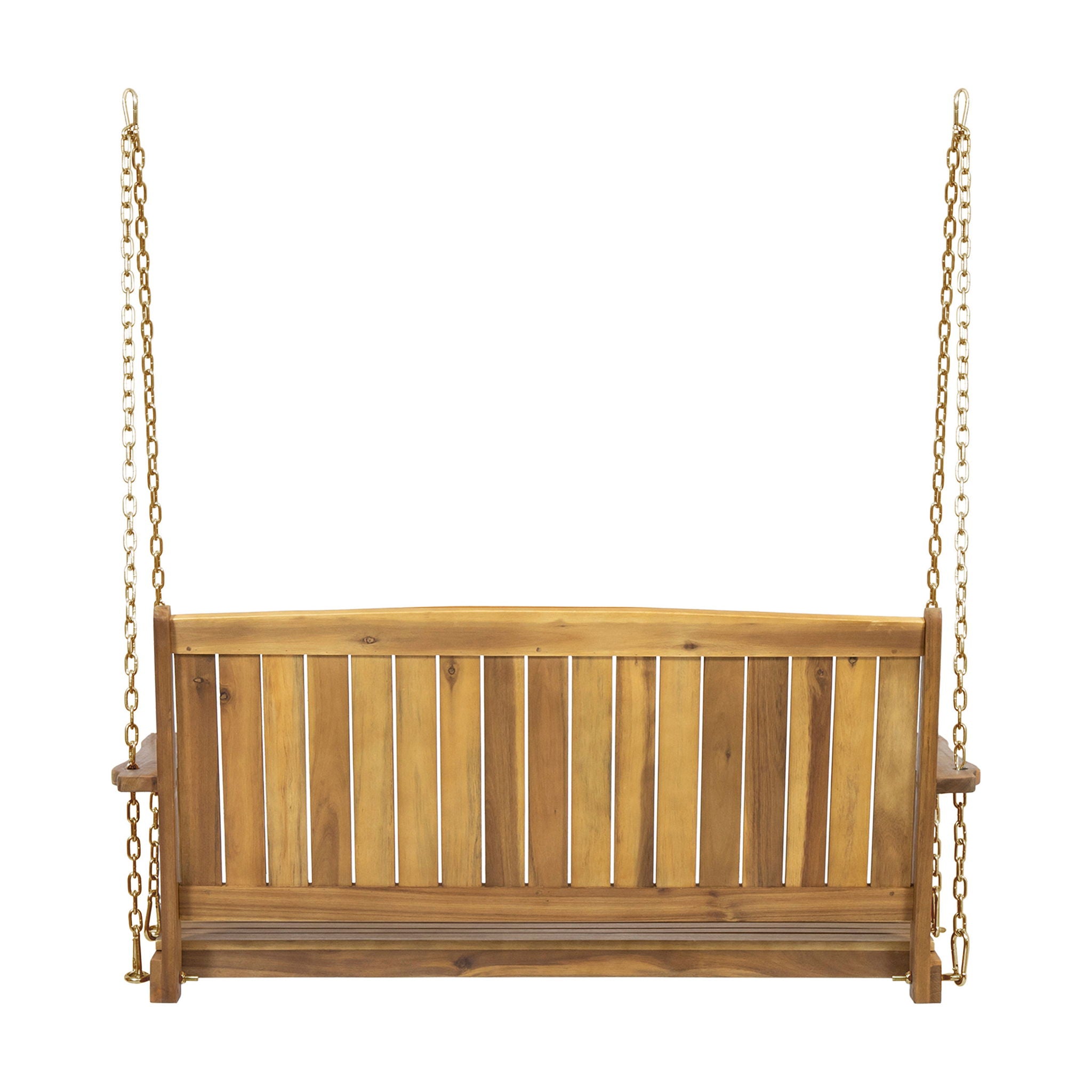 Tambora - Porch Swing Acacia Wood Slat Design