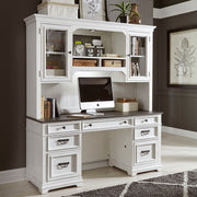 Liberty Furniture Allyson Park - Credenza & Hutch - White | Meri Furniture