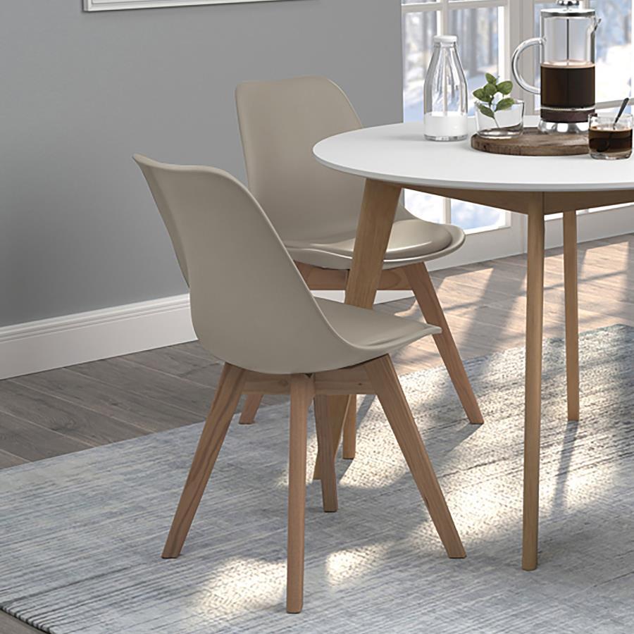 Coaster Fine Furniture Caballo - Polypropylene Dining Side Chair (Set of 2) | Meri Furniture