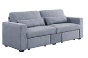 ACME Rogyne - Sofa - Gray Linen | Meri Furniture