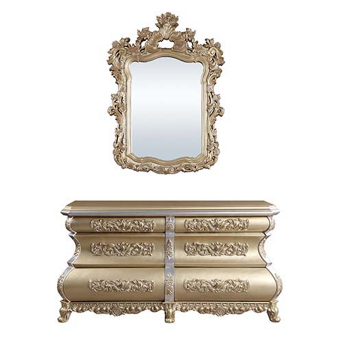 ACME Seville - Server - Gold Finish | Meri Furniture