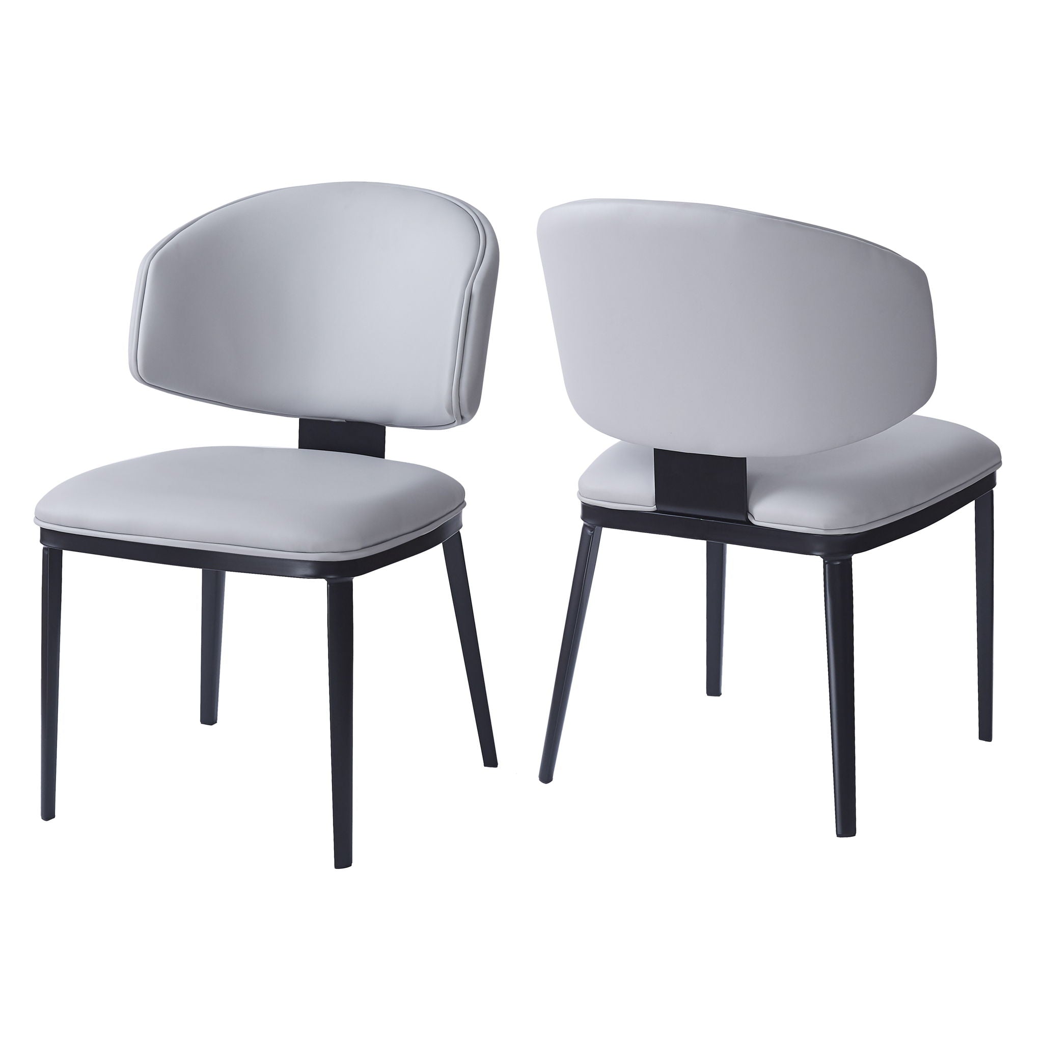 Modern Upholstered Dining Chairs (Set of 2)
