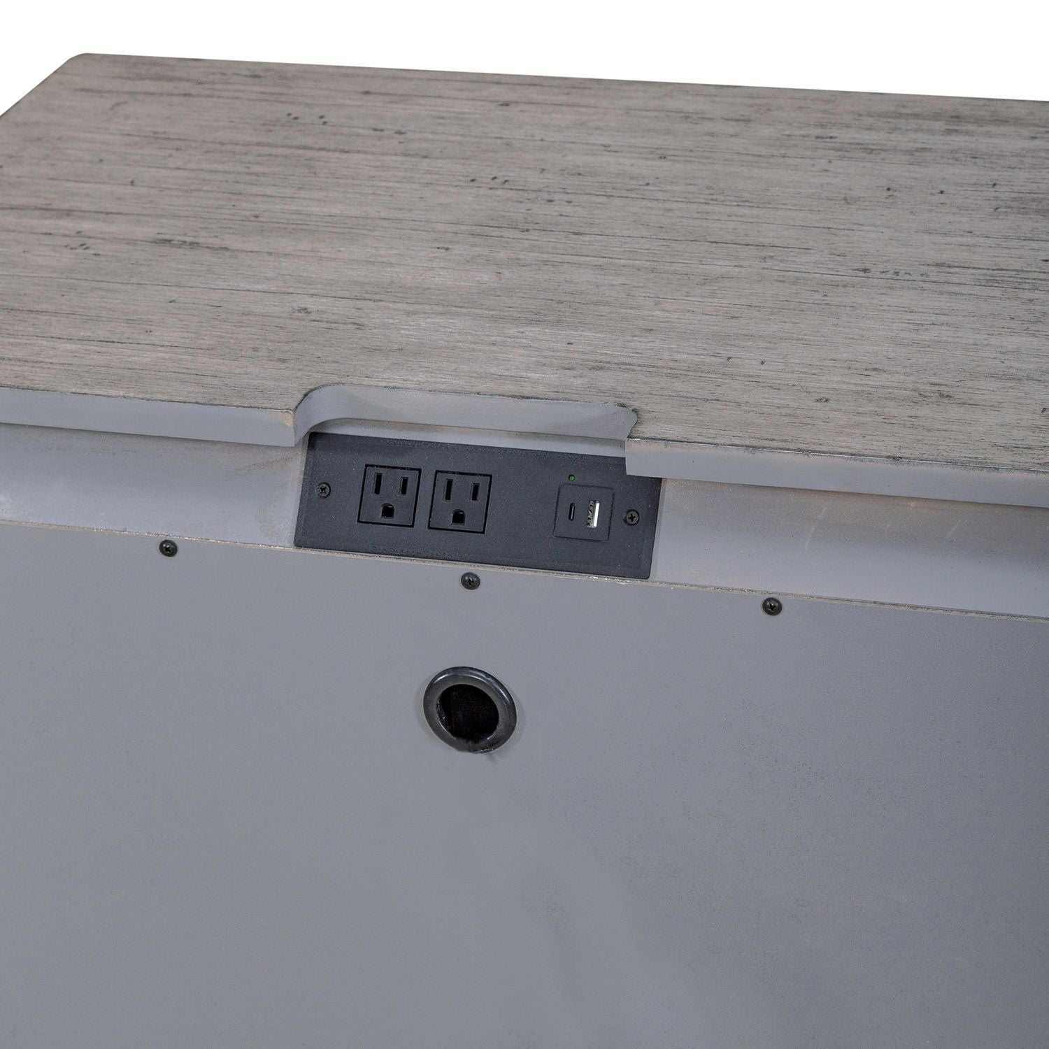 Big Valley - 2 Drawer Night Stand w/ Charging Station