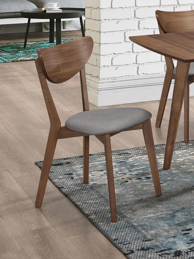 Coaster Fine Furniture Alfredo - Dining Side Chair (Set of 2) - Gray And Natural Walnut | Meri Furniture
