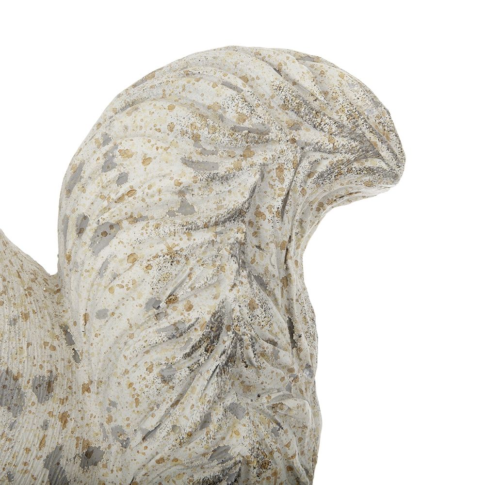 Resin Standing & Lying Down Squirrel Rustic, For Harvest Festival Fall Festival & Thanksgiving Table Decorations (Set of 2) - Antique Cream