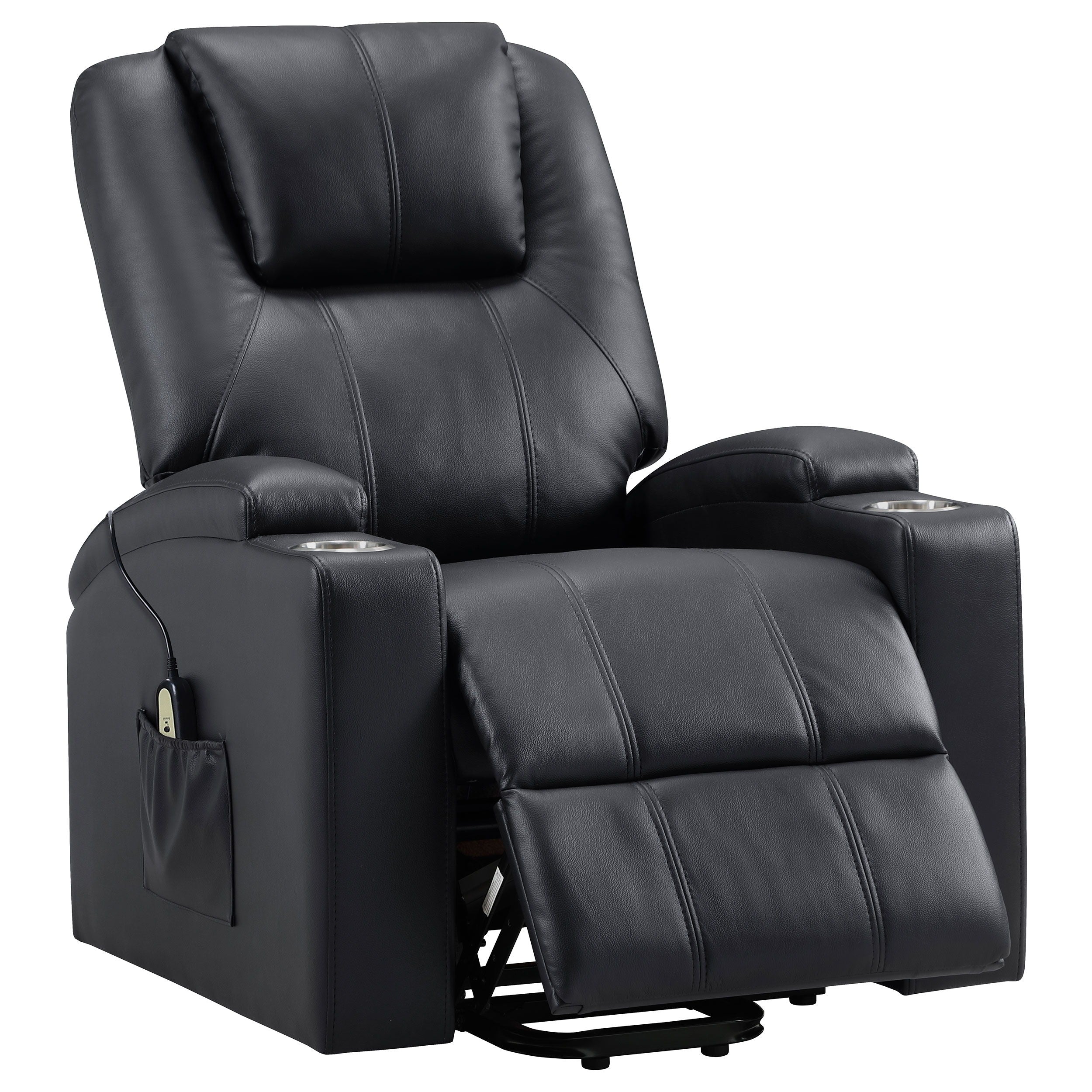 Coaster Fine Furniture Armstrong - Upholstered Power Lift Massage Recliner | Meri Furniture