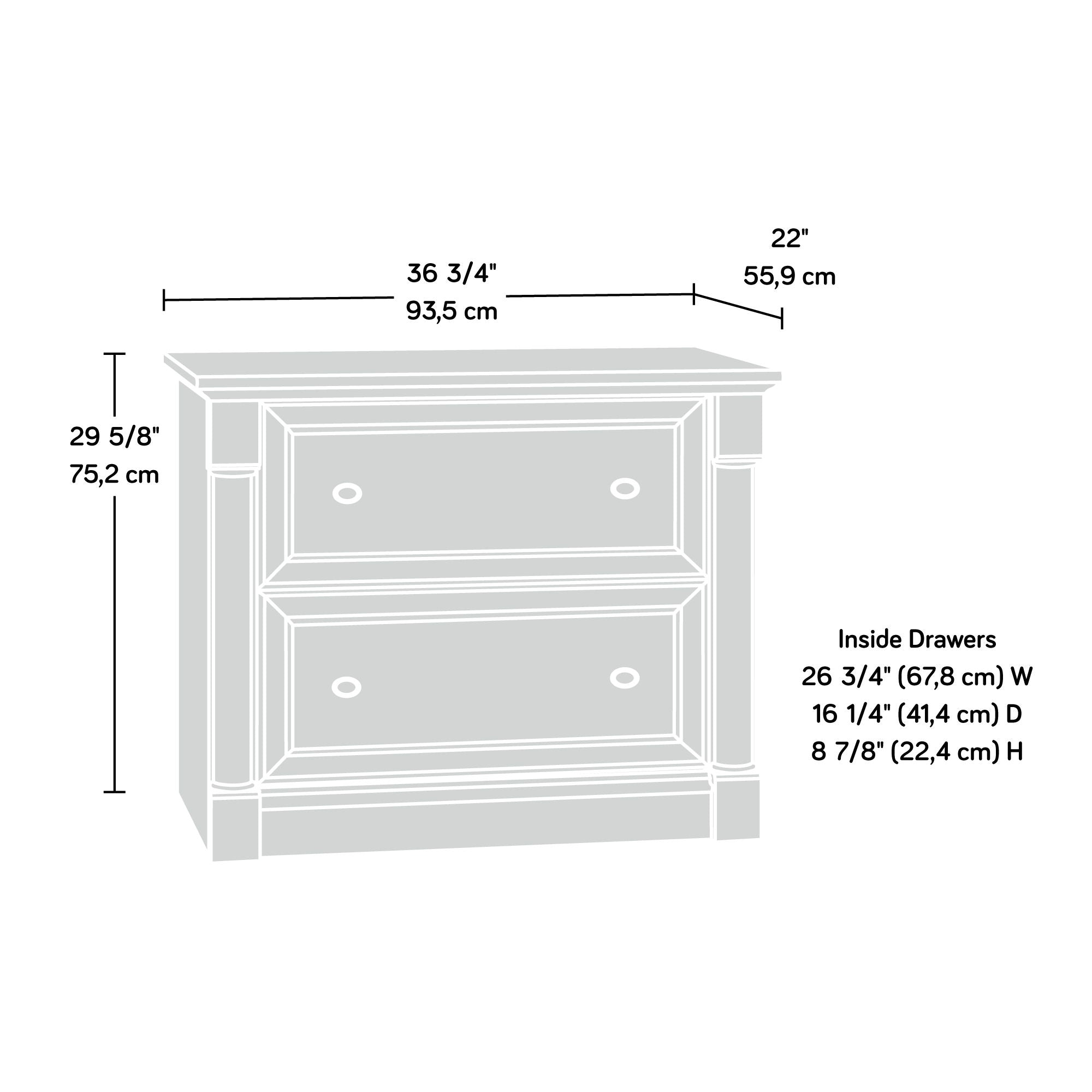 Palladia Lateral File Cabinet with 2 Drawers