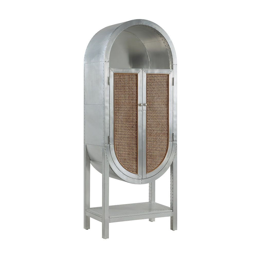 ACME Ogden - Bookcase - Aluminum | Meri Furniture