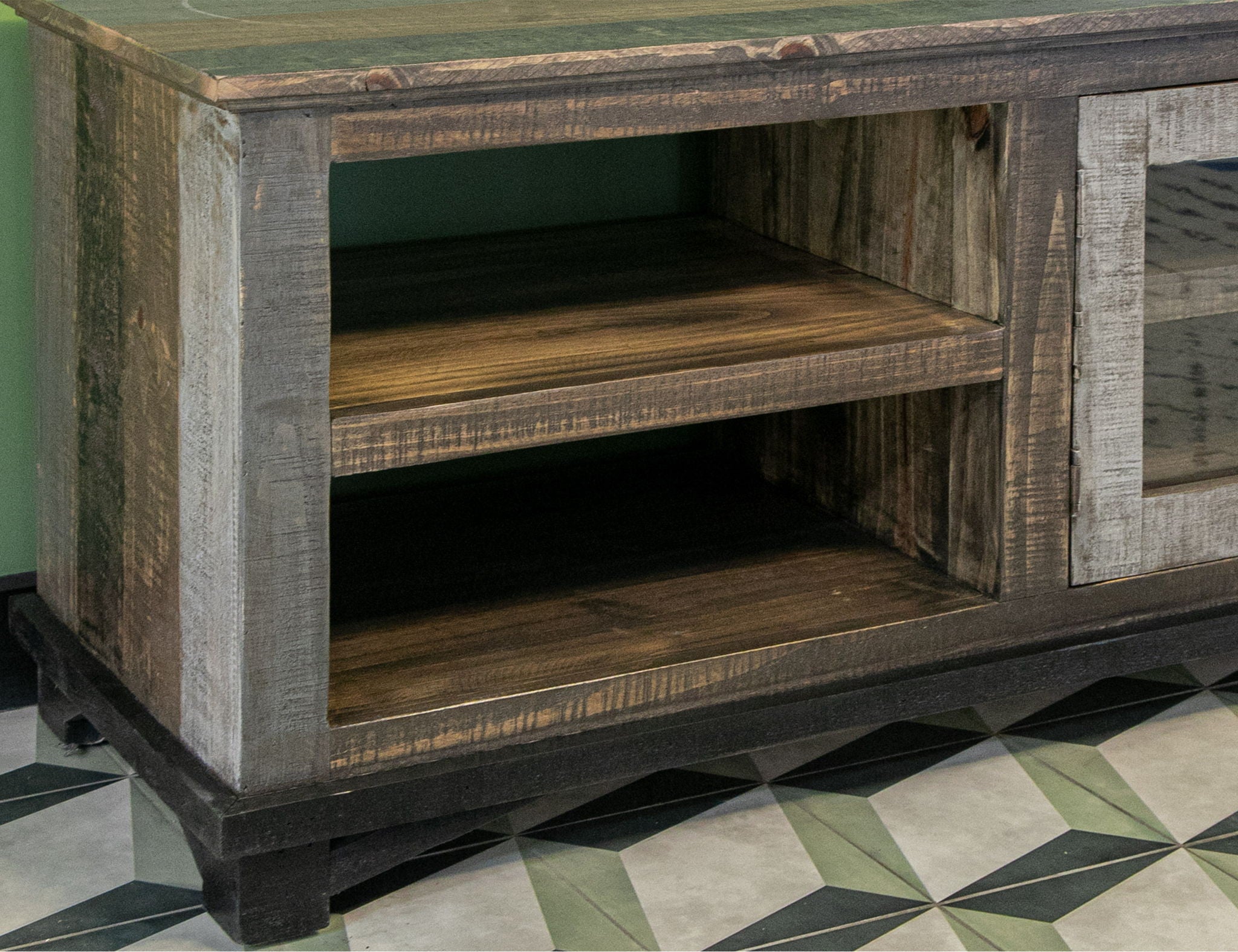 Loft - TV Stand - Two Tone Gray / Brown